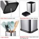 thumbnail image 3 of Soporte para utensilios de cocina RedCall de acero inoxidable plateado, 3 of 6