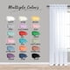 thumbnail image 3 of Cortinas transparentes Pitalk de 114 cm de longitud, blancas, para baño, 2 paneles, 3 of 8