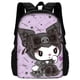 thumbnail image 1 of Cute Kuromi My Melody Sanrios Child Backpacks Boys and Girls Student Birthday Gift School Bags Unisex Camping Durable Rucksack, 1 of 3