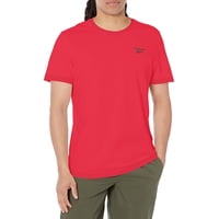 Camiseta Reebok Con Logotipo Pequeño Para Hombre, Diseño Vectorial Rojo/Negro, Talla S
