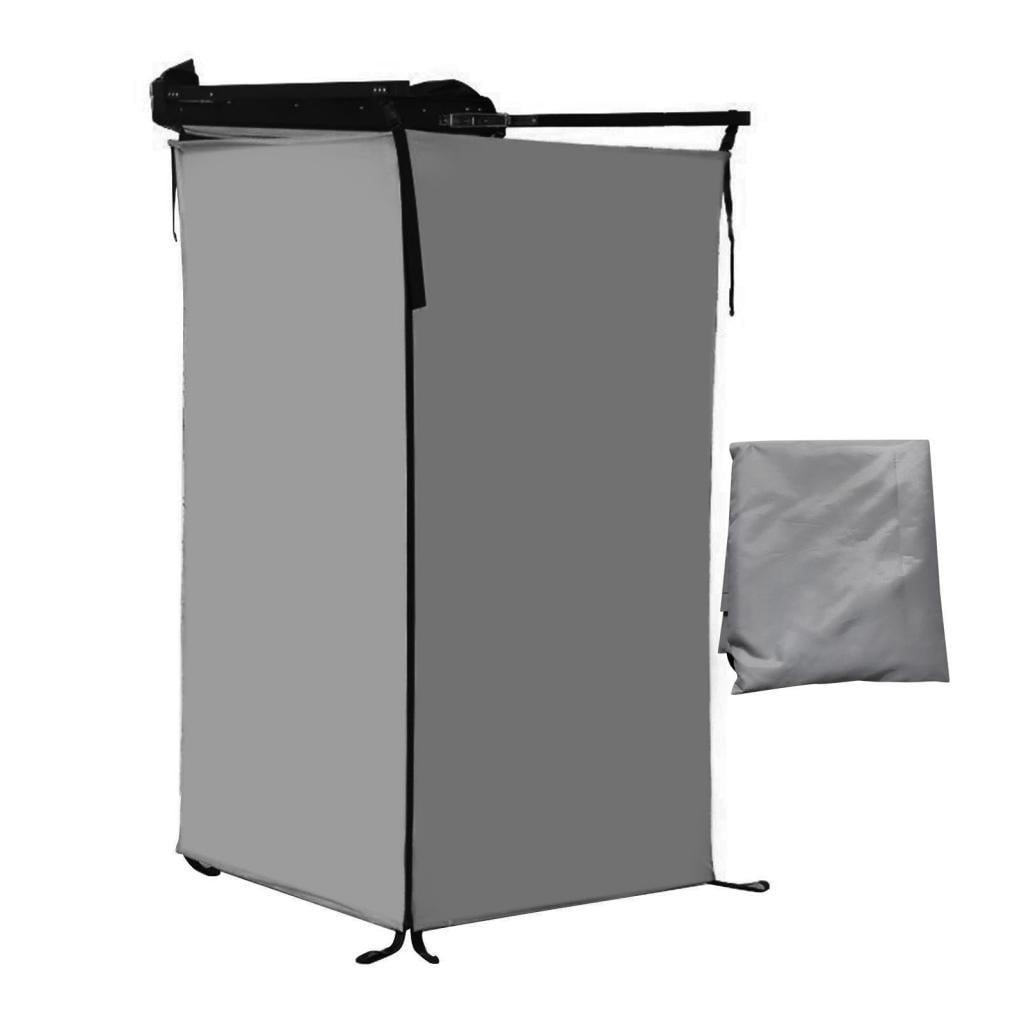 Magideal - Tienda De Ducha Lateral Para Vehículos, Vestidor, Tienda De Baño Lateral Para Coches, Cuarto De Ducha Portátil, Mampara De Privacidad Para El Portón T Gris