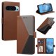 thumbnail image 1 of Funda Cartera Tricolor para Google Pixel 10/10 Pro 5G con Ranuras, Marrón, 1 of 6