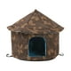 thumbnail image 5 of Casas para para el invierno, al aire libre, impermeables, cálidas, resistentes a la intemperie, cama para , perrera para , Redondo L Marrón, 5 of 5