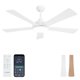 thumbnail image 1 of Ventilador de techo Autoday 150 cm con luz y mando a distancia, 1 of 9