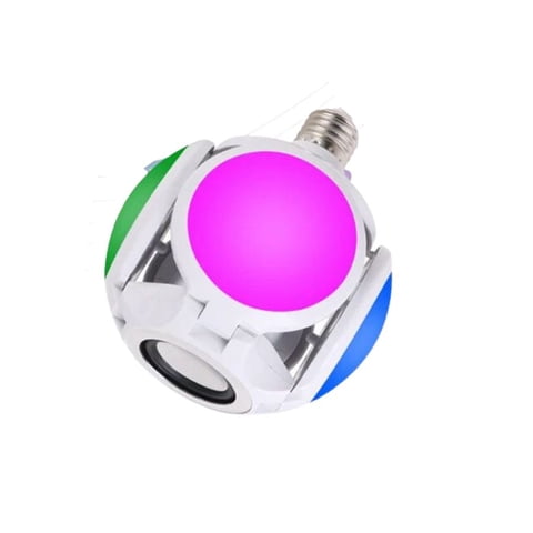 Click Ventas - Ampolleta Parlante Bluetooth 4 Aspas Con Luces Led Y Control