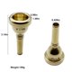 thumbnail image 2 of Boquilla de trombón Missmore 6,5 AL chapada en oro, 2 of 7