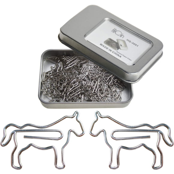 Clips HiQin con forma de animal con forma de caballo lindo, 30 unidades