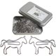 thumbnail image 1 of Clips HiQin con forma de animal con forma de caballo lindo, 30 unidades, 1 of 2