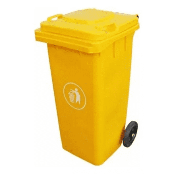 Contenedor De Basura 120 Litros Color Amarillo