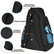 thumbnail image 3 of Mochila de tenis ACOSEN Bolsa de tenis para mujer y hombre - Negra, 3 of 6