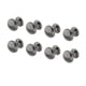 thumbnail image 4 of 8 Uds. Perillas De Puerta De Casa De Muñecas Modelo Metal Micro Paisaje Accesorios Para Casa De Muñecas Negro, 4 of 5