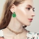 thumbnail image 5 of Pendientes de San Patricio, brillantes, de trébol, acrílicos, de cuatro hojas, con trébol irlandés de la suerte, accesorios para el Día de San Patricio para mujeres y niñas., 5 of 6