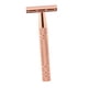 thumbnail image 3 of Maquinilla De Afeitar De Seguridad De Doble Filo Con 5 Cuchillas De Acero Inoxidable De Primera Calidad, Oro Rosa, 3 of 5