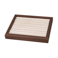 Ioensy - Bandeja De Exhibición Para Anillos, Soporte Para Aretes, Para Almacenamiento, Exhibiciones, Decoración, Esposa, Tamaño S, Beige