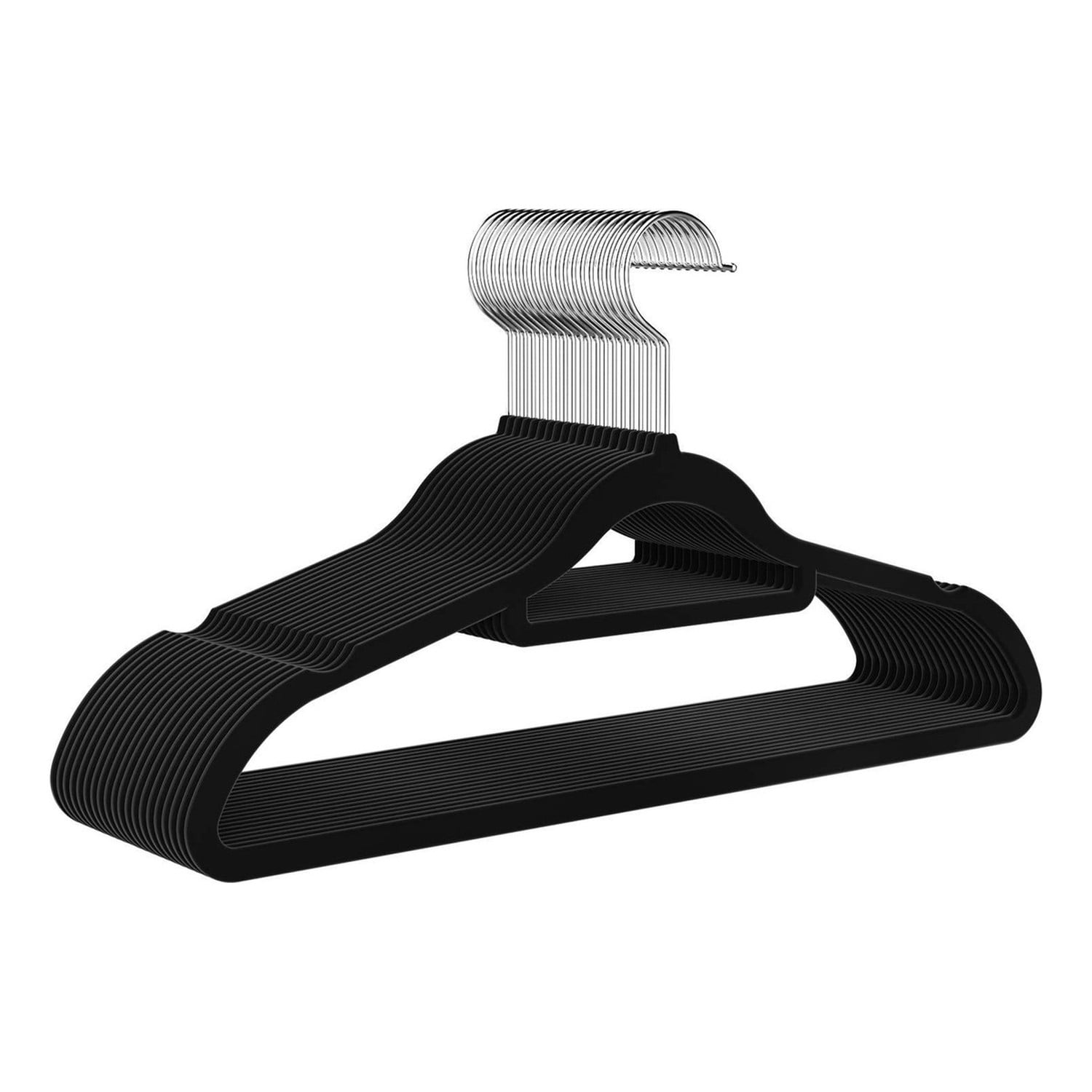 Genérico - Colgadores Ropa Antideslizantes Terciopelo 20 Unidades