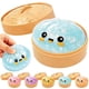 thumbnail image 1 of Juguete Antiestrés En Forma De Dumpling Con Glitter Azul, 1 of 6