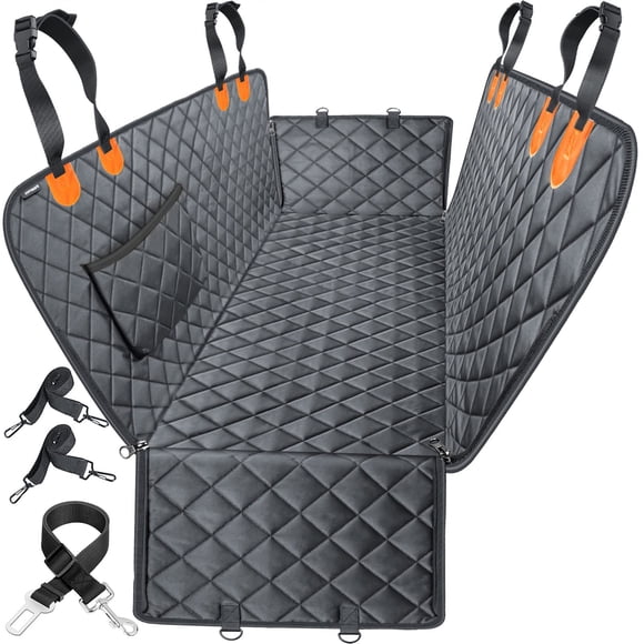 Funda de asiento de coche para perros URPOWER, 100% impermeable, hamaca 600D