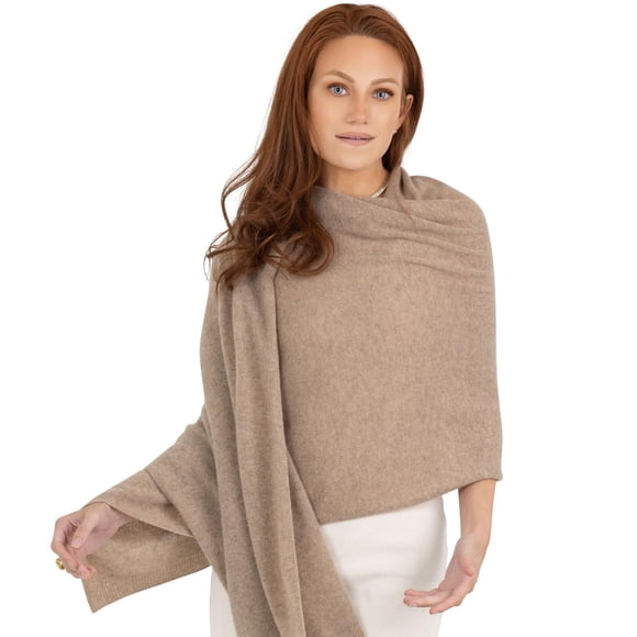 Chal envolvente de cachemir Velanio 213 cm x 66 cm – Suave
