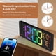 thumbnail image 4 of Reloj de pared YISILE de 16" con RGB, alarma dual y control por voz, 4 of 6