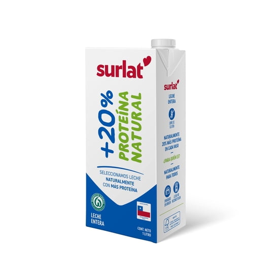 Leche Entera +20% Proteína 1 L SURLAT