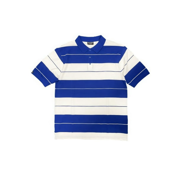 Camiseta De Manga Corta Estilo Polo Piqué De Algodón Con Tres Botones En La Parte Delantera Color Azul Marino blanco (para Mujer)