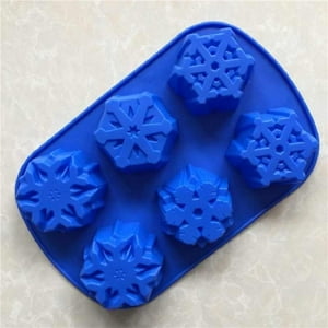 Genérico - Molde De Silicona Molde Navidad Moldes Navideños 6 Copo Nieves