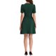 thumbnail image 3 of Vestido de Negocios INSPIRE CHIC para Mujer con Escote Corazón y Mangas Cortas Plisadas A-Line Sheath S Verde Oscuro, 3 of 6