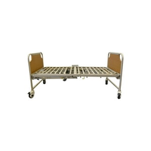 Glomed - Cama Clínica Eléctrica 2 Posiciones Deluxe Plegable Beige