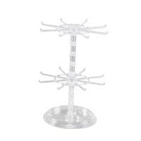 Ioensy - Soporte De Exhibición Estante De Almacenamiento Ajustable De Alta Capacidad Para Escaparate Transparente