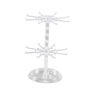 Ioensy - Soporte De Exhibición Estante De Almacenamiento Ajustable De Alta Capacidad Para Escaparate Transparente