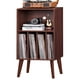 thumbnail image 1 of Soporte para tocadiscos Lerliuo Walnut con almacenamiento para 160 álbumes, 1 of 9