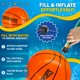 thumbnail image 4 of Pelota de billar Aqua Dive Basketball, 23 cm, juguete submarino para niños, sandía, 4 of 6