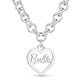 thumbnail image 2 of Collar Barbie con eslabones redondos en forma de corazón,, 2 of 3
