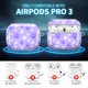 thumbnail image 2 of Funda para AirPod Pro 3 KLJFHWJI con diseño de patas de perro morado y llavero, 2 of 6