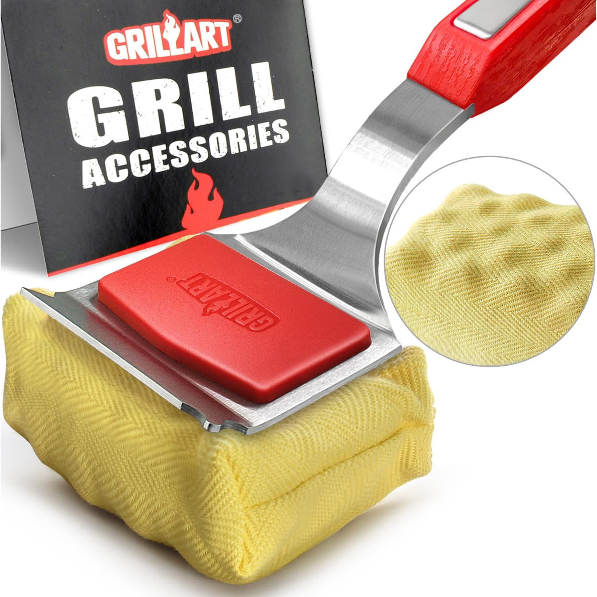 Cepillo Para Parrilla Grillart Sin Cerdas Seguro Para Lavavajillas