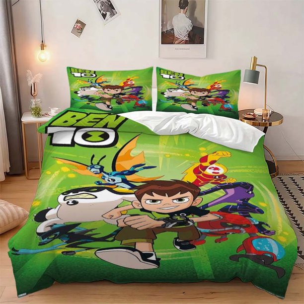 3pcs Teenager Turns Into Alien Warrior Themed Bedding Three-Piece Set Duvet Cover Pillowcase Set Soft