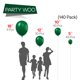thumbnail image 2 of Globos PartyWoo Hunter Green, 140 unidades, para guirnalda y arco, 2 of 6
