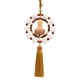 thumbnail image 1 of Colgante de Estatua de Buda de Madera para Coche, Versátil con Borlas, Borla Amarilla, 1 of 3