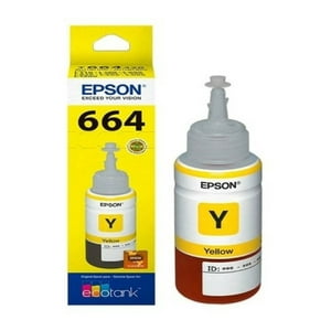 Botella Tinta Epson T664 Original Amarillo