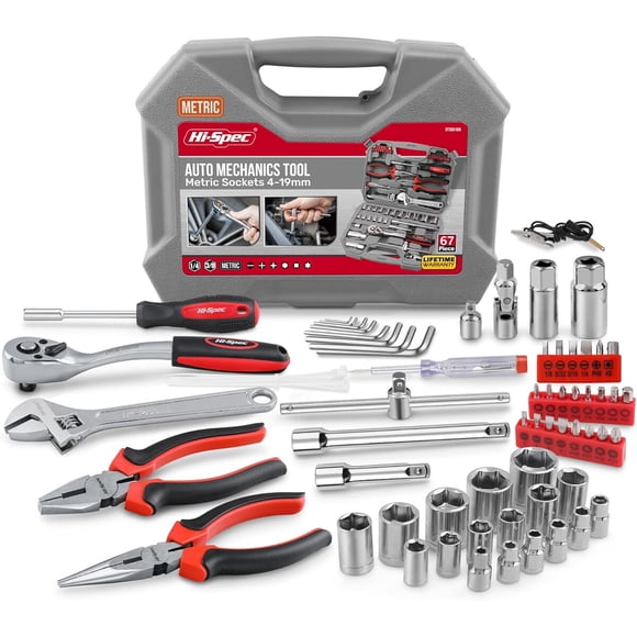 Set Herramientas HiSpec 67 Piezas Matrico 419mm Auto Moto