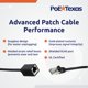 thumbnail image 4 of Cable de extensión Ethernet PoE Texas Cat6 de 1 m macho a hembra, 4 of 6