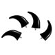 thumbnail image 1 of Guardabarros de la motocicleta Front Horns Decoration para Chopper Bobber Touring Black, 1 of 3