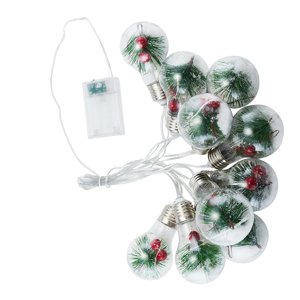 Ioensy - Bombilla De Navidad Lámpara De Luz De Cadena Iluminación Colgante Para La Decoración Del Patio Trasero Del Hogar 6 Cm X 9 Cm