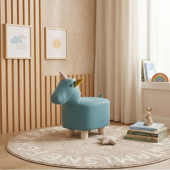 Pouf infantil Unicornio Multicolor