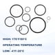 thumbnail image 4 of 2 Paquete 264 Juntas Tóricas de Nitrilo, 90 Dureza Juntas Tóricas, 7-1/2" ID, 7-3/4" OD, 1/8" Ancho, Negro, 4 of 6