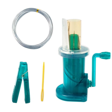 Bothyi - Mini Máquina De Tejer Easy Weaver Knitter Diy Para Bufandas Pulseras Suéteres Verde