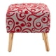 thumbnail image 2 of Pouf Alemania Gris Rojo Flocky 42x42x43 cm, 2 of 3