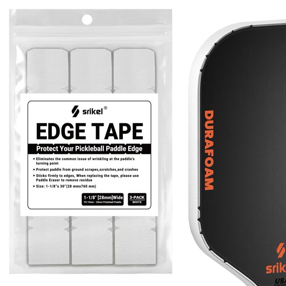 Cinta Protectora de Bordes Srikel Pickleball 28 mm Pack de 3