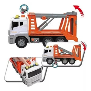 Genérico - Camion Grua Vehiculo De Friccion Con Luces Y Sonido Grande