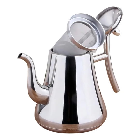 Tetera Infusor Té Acero Inoxidable 1 litro Con Filtro Te Infusiones